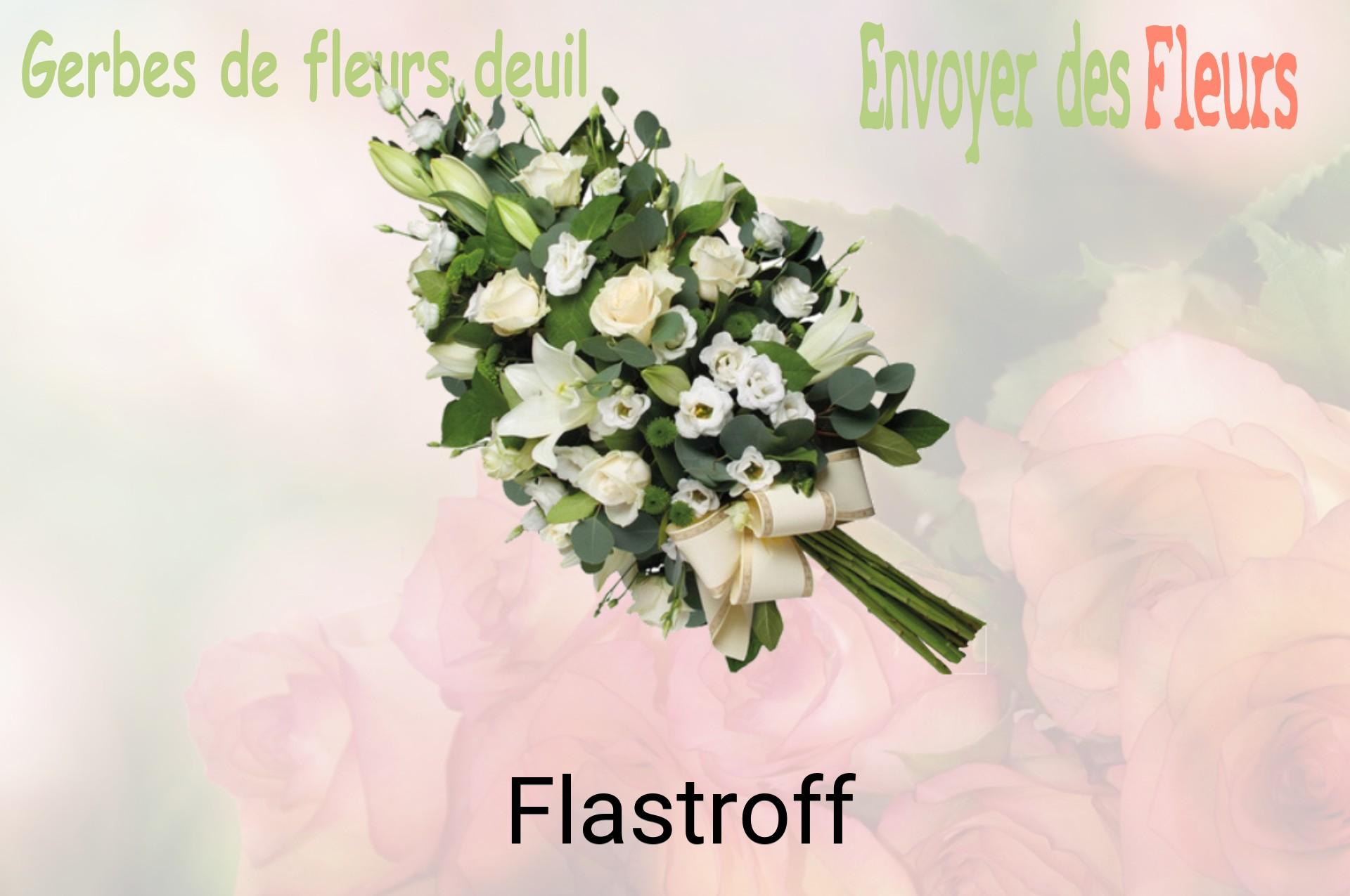Gerbe de fleurs de deuil livrée à Flastroff